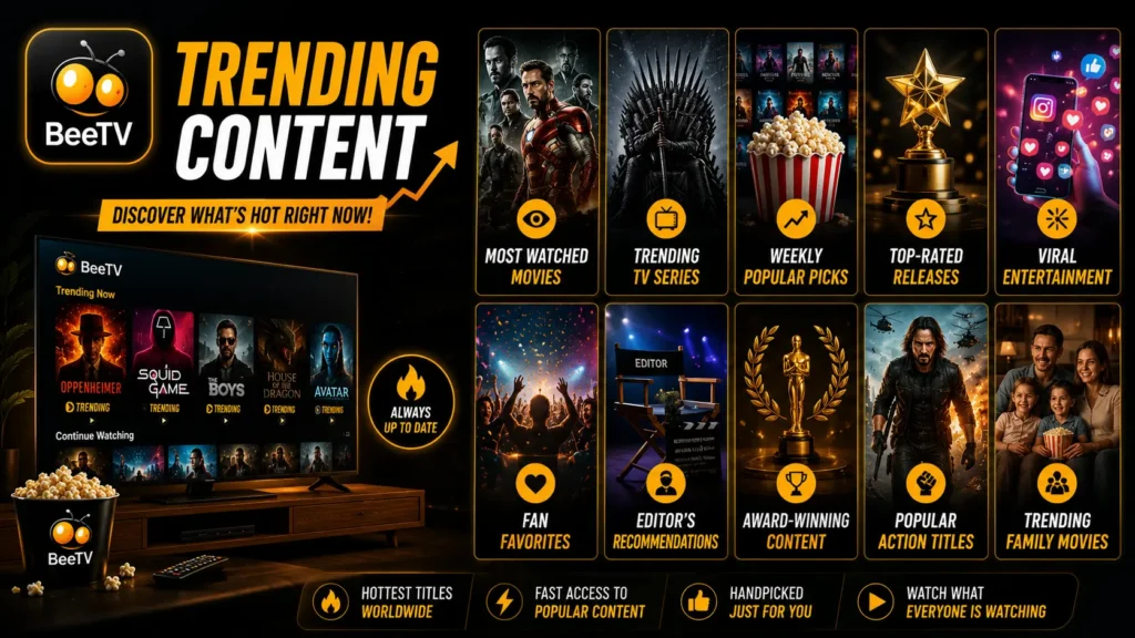Trending Content of BeeTv